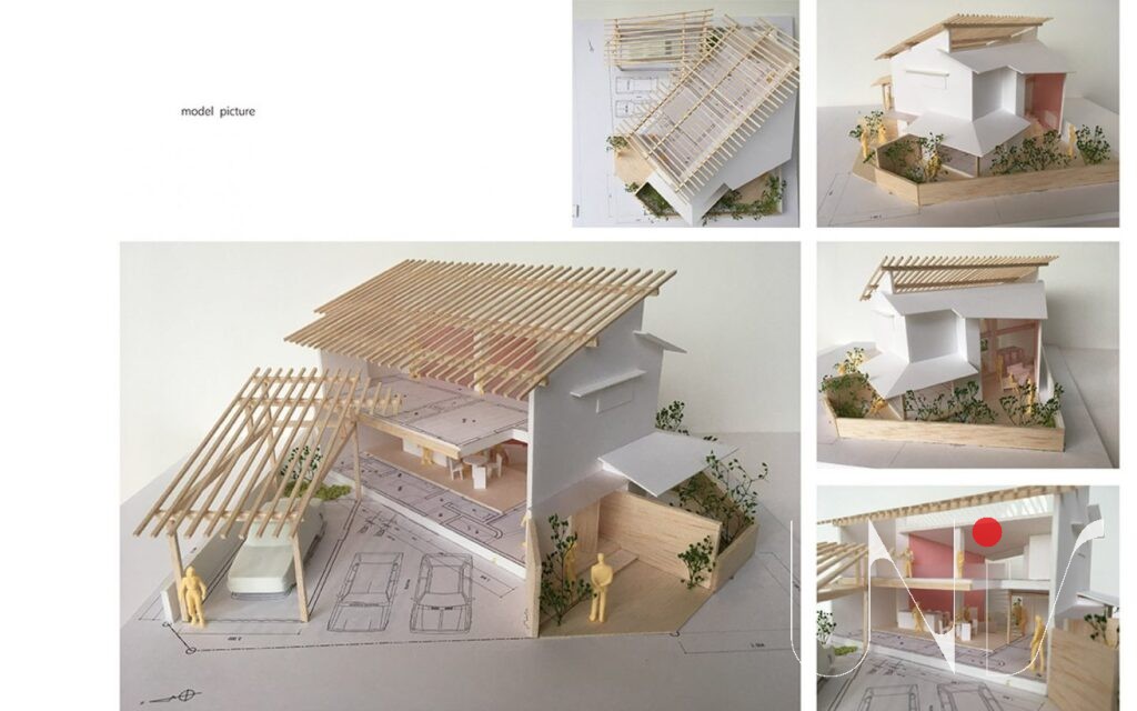新築住宅の模型