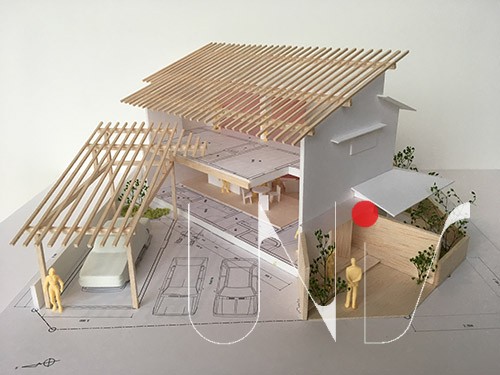 新築住宅の模型