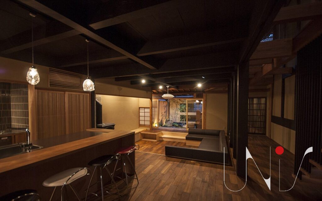 京町家のリビング